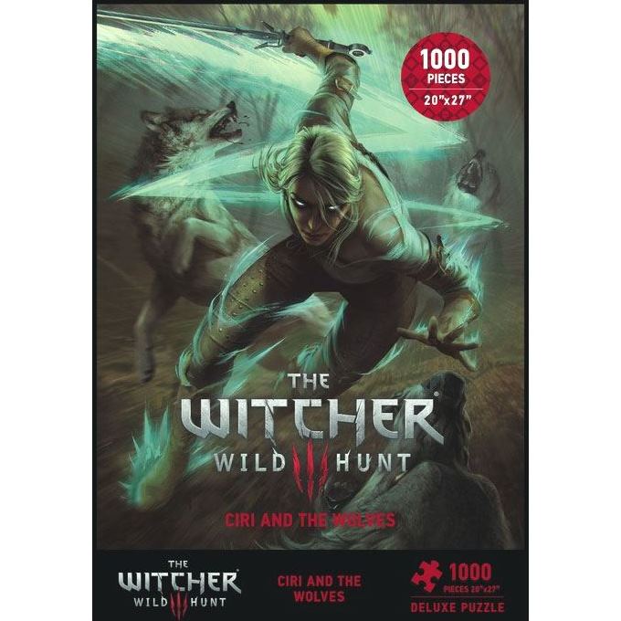 Puzzle Zaklínač 3: Divoký hon - Ciri and the Wolves, 1000 dílků