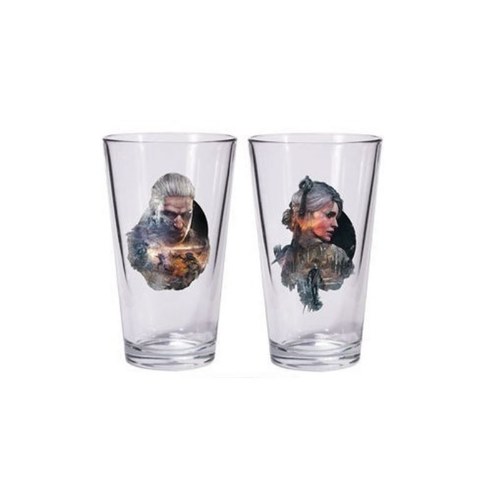Sklenice The Witcher 3 - Geralt and Ciri