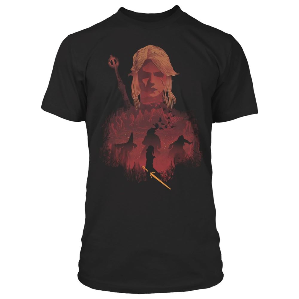 Tričko Zaklínač 3 - Ciri and Crones
